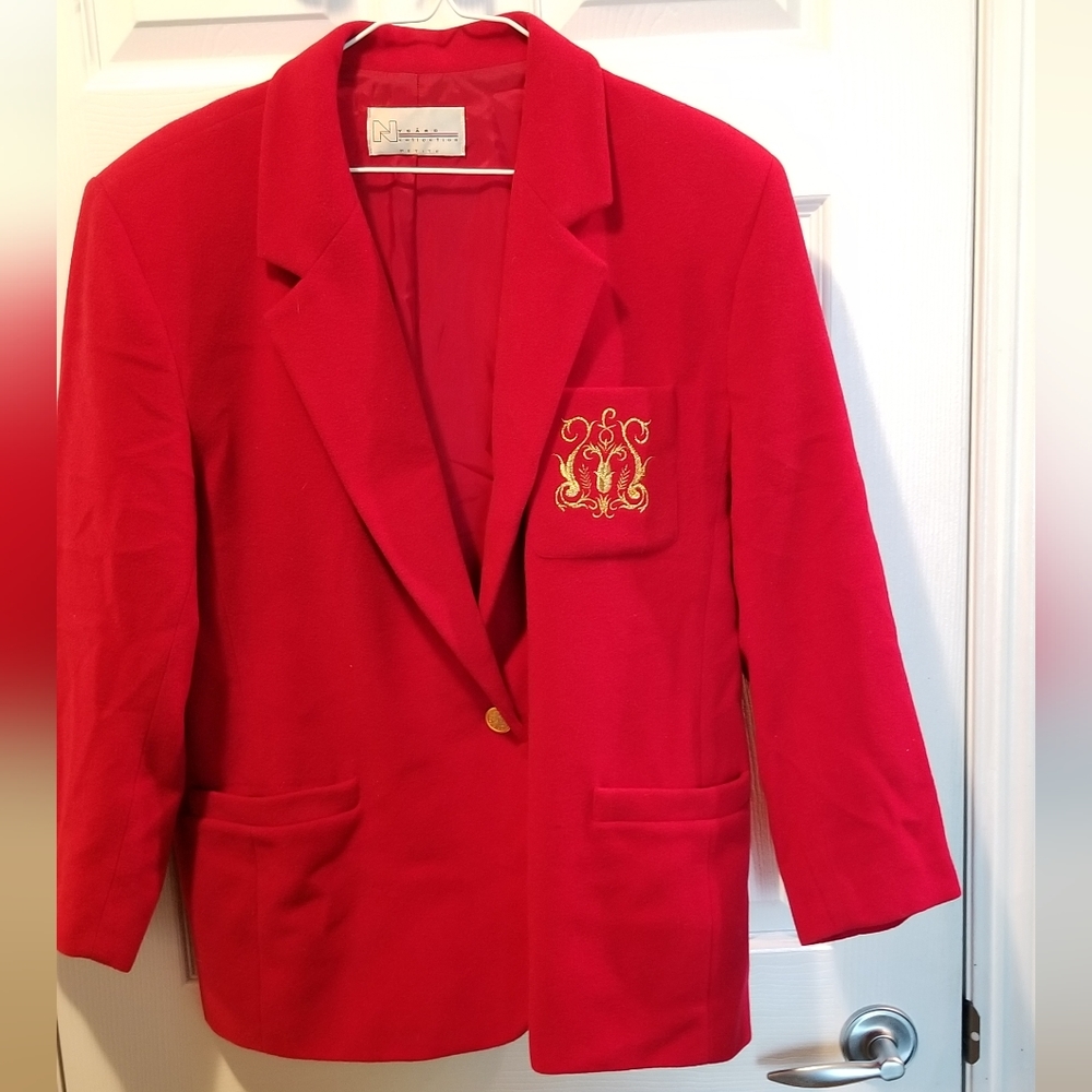 Nygard Collection Vintage Petite Red Blazer